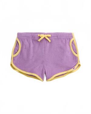 NEW APPAMAN girl's terry sierra shorts in lilac